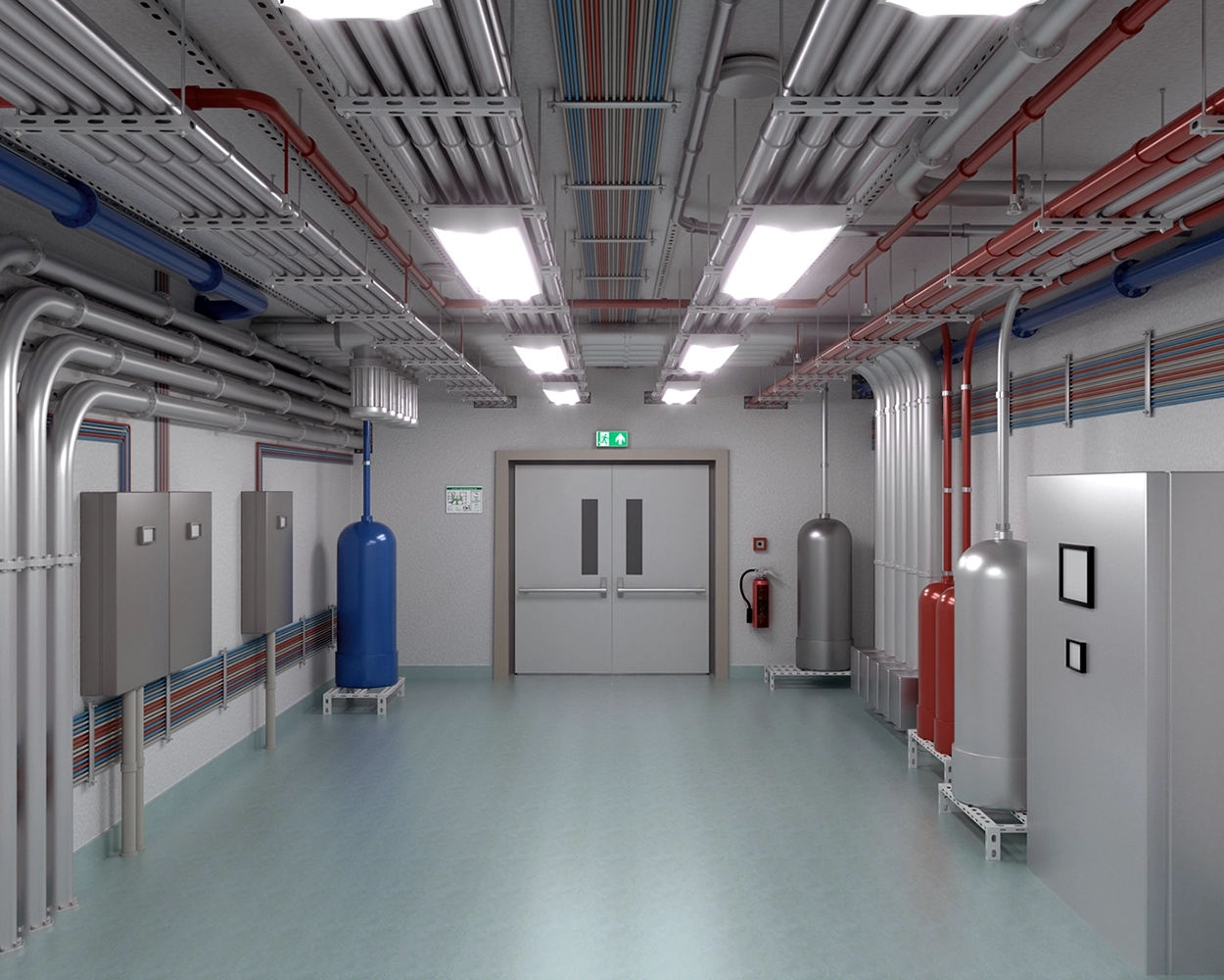 Kellerraum in einem Krankenhaus